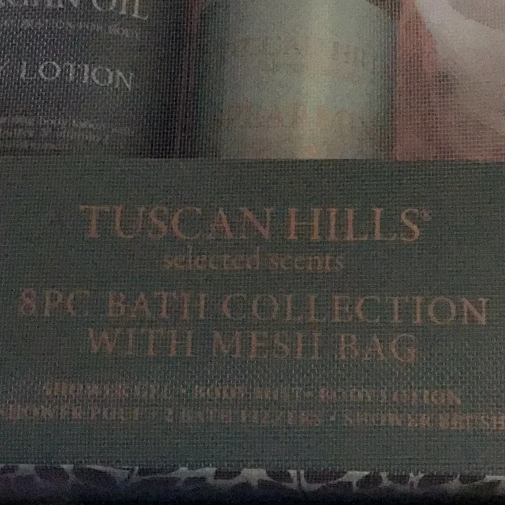 Tuscan hills Sephora bath set mint lotion, body mist +